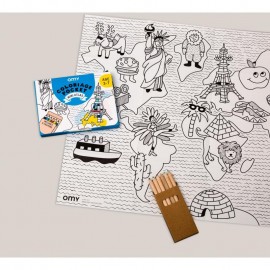 Omy - Αφίσα Μίνι Με Ξυλομπογιές Atlas