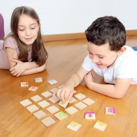 Milaniwood - Ξύλινo Επιτραπέζιο Παιχνίδι Globe-Trotter Domino