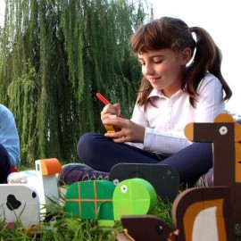 Milaniwood - Ξύλινo Παιχνίδι Δημιουργίας "Animal Factory" 