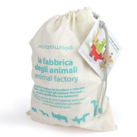 Milaniwood - Ξύλινo Παιχνίδι Δημιουργίας "Animal Factory" 