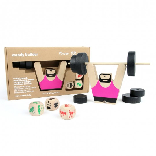 Milaniwood - Ξύλινo Επιτραπέζιο Παιχνίδι "Woody Builder" 