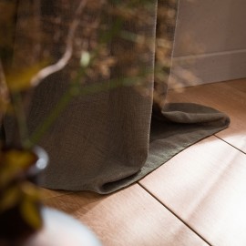 Gofis Home - Κουρτίνα Με Τρουκς Combe 140x280cm Χακί 502/07