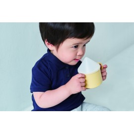 Takenaka - Παιδικό Ποτηράκι Με Καπάκι Και καλαμάκι Grey