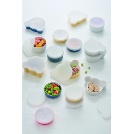 Takenaka - Μπολ Φαγητού Με Καπάκι Σιλικόνης Bear Grey