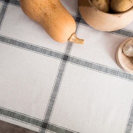Gofis Home - Τραπεζομάντηλο Pic Nic 135x180cm Ανθρακί 885/15 Gofis Home - Τραπεζομάντηλο Pic Nic 135x180cm Ανθρακί 885/15
