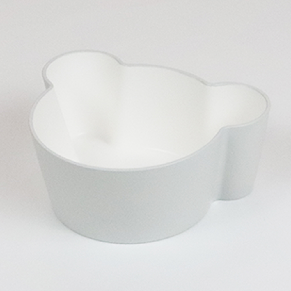 Takenaka - Μπολ Φαγητού Με Καπάκι Σιλικόνης Bear Grey