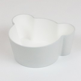 Takenaka - Μπολ Φαγητού Με Καπάκι Σιλικόνης Bear Grey