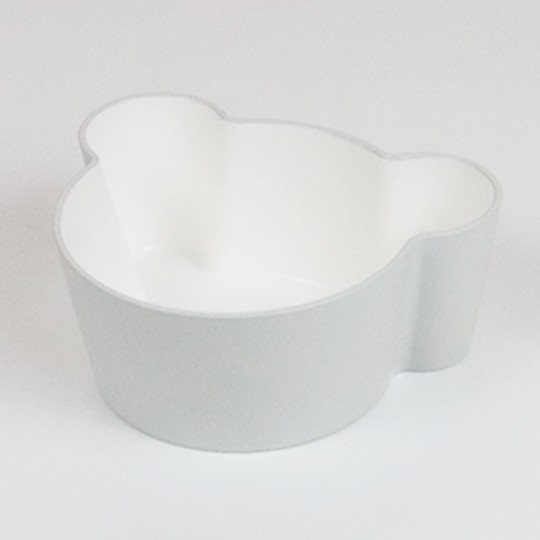 Takenaka - Μπολ Φαγητού Με Καπάκι Σιλικόνης Bear Grey