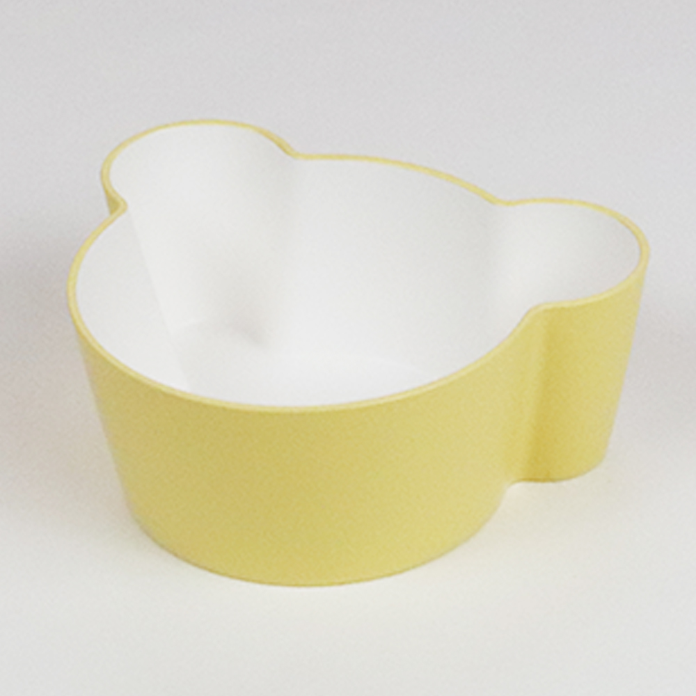 Takenaka - Μπολ Φαγητού Με Καπάκι Σιλικόνης Bear Yellow