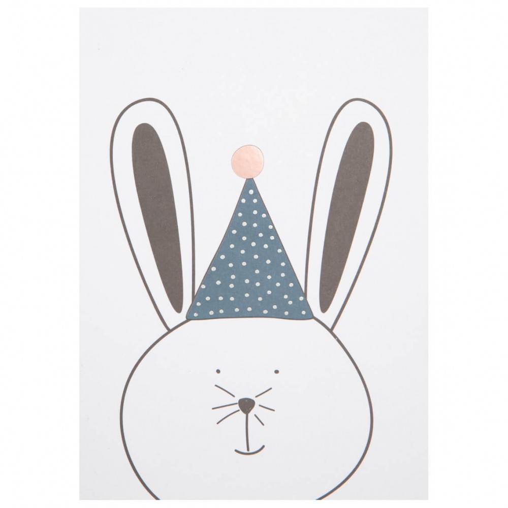 Raeder - Postcard Party Animals Bunny