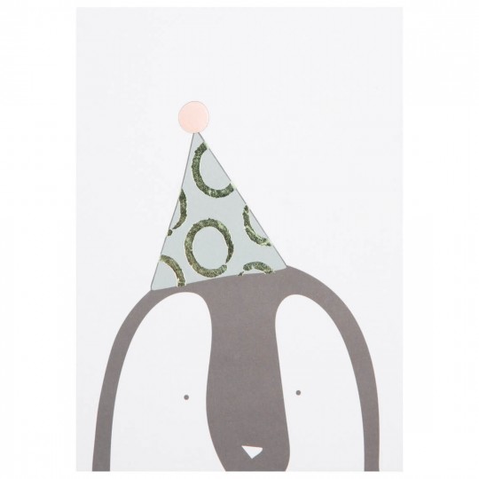 Raeder - Postcard Party Animals Penguin