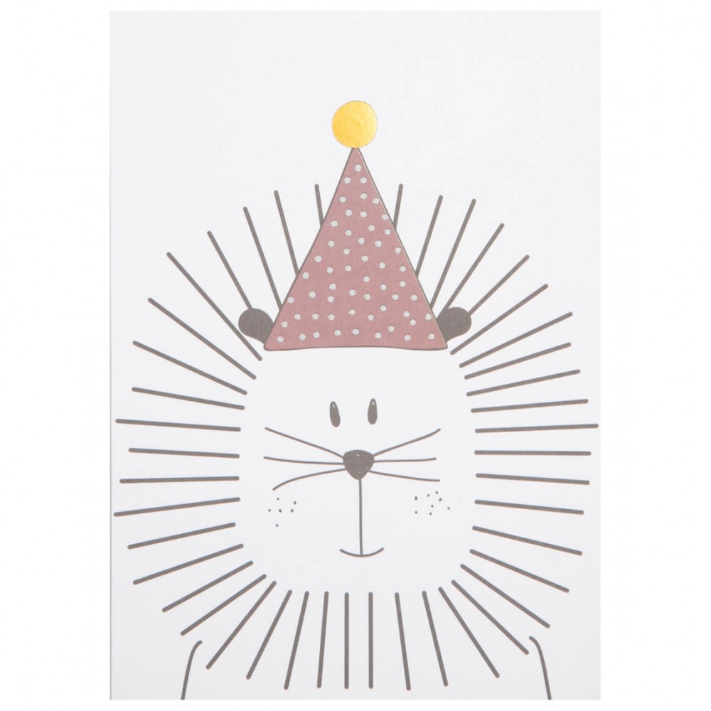 Raeder - Postcard Party Animals Lion