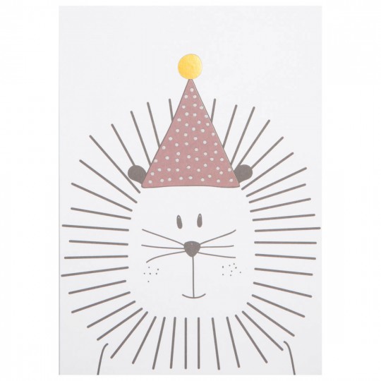 Raeder - Postcard Party Animals Lion