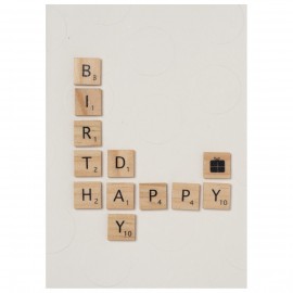 Raeder - Ευχετήρια Κάρτα Happy Birthday Wooden Letters