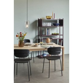 Hubsch - Φωτιστικό Οροφής Clear Glass Metal Nickel