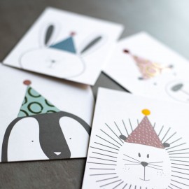 Raeder - Postcard Party Animals Lion