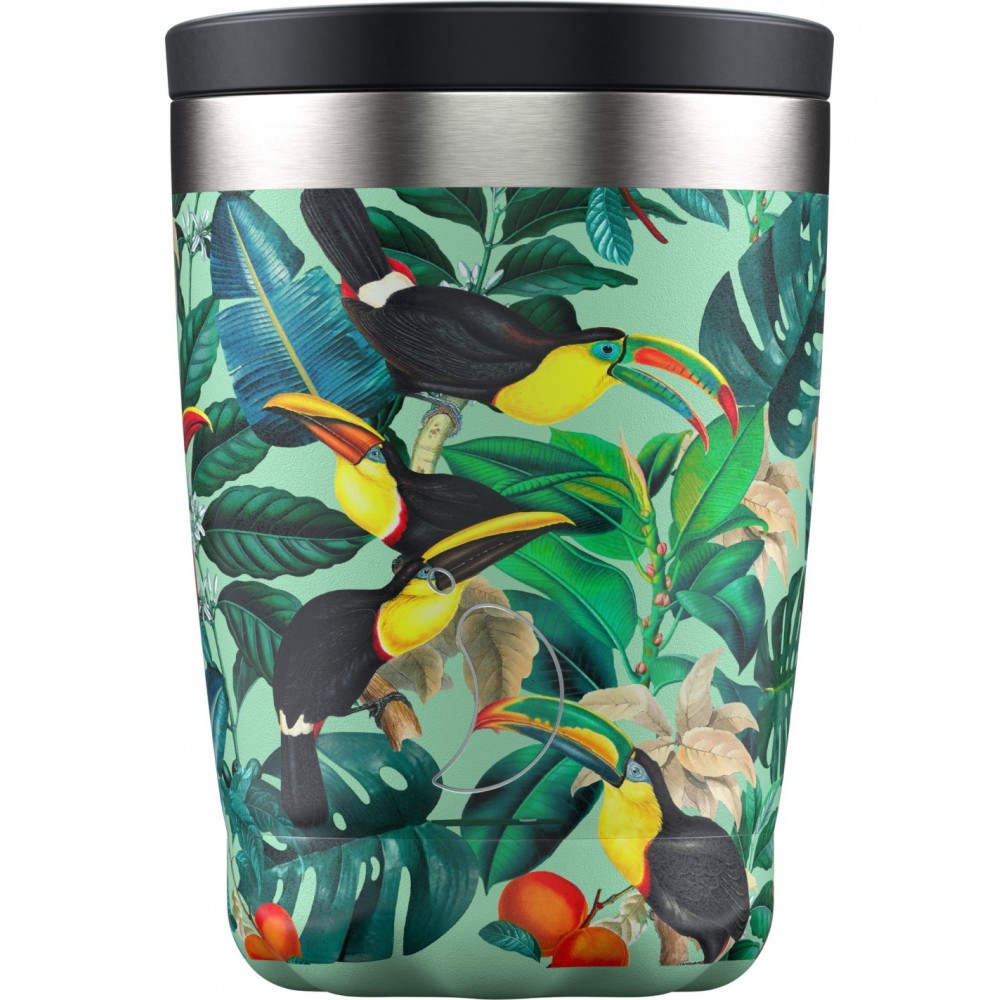 Chillys Bottles - Coffee Cup Tropical Toucan 340ml