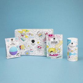 Nailmatic - Σετ Μπάνιου Με Blue Foaming Salt, Twin Bath Bomb & Pink Crackling Salt