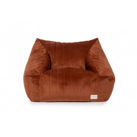 Nobodinoz - Υφασμάτινη Πολυθρόνα Chelsea Velvet Wild Brown