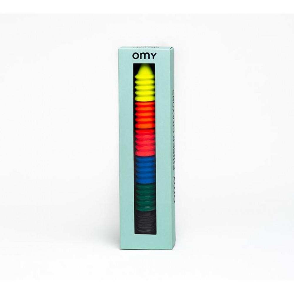 Omy - Σετ 6 Πολύχρωμες Δαχτυλομπογιές 