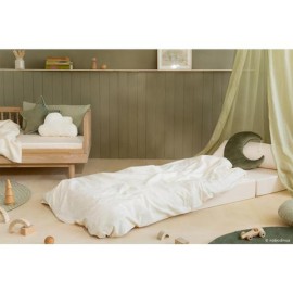 Nobodinoz - Αναδιπλούμενο Στρωματάκι/Πουφ Velvet Olive Green