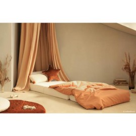 Nobodinoz - Αναδιπλούμενο Στρωματάκι/Πουφ Velvet Wild Brown