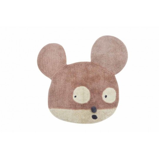 Lorena Canals - Χαλί Δωματίου Woolable Miss Mighty Mouse 100x120cm Lorena Canals - Χαλί Δωματίου Woolable Miss Mighty Mouse 100x120cm