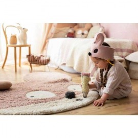 Lorena Canals - Χαλί Δωματίου Woolable Miss Mighty Mouse 100x120cm Lorena Canals - Χαλί Δωματίου Woolable Miss Mighty Mouse 100x120cm