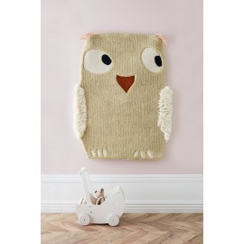 Kids Concept - Μάλλινο Χαλί Owl Edniv Green