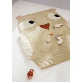 Kids Concept - Μάλλινο Χαλί Owl Edniv Green