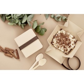 Uhmm - Δοχείο Φαγητού Με Silicone Band Νο2 Mocca/Brown