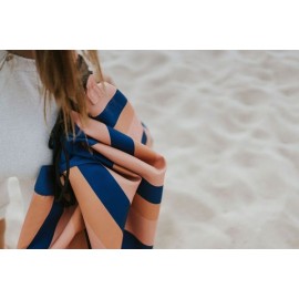 Play&Go - Στρώμα Παιχνιδιού - Τσάντα 2 Σε 1 Outdoor Mokka Stripes