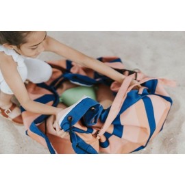 Play&Go - Στρώμα Παιχνιδιού - Τσάντα 2 Σε 1 Outdoor Mokka Stripes