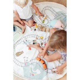 Play&Go - Στρώμα Παιχνιδιού - Τσάντα 2 Σε 1 Trainmap/Bears