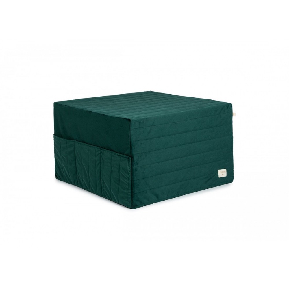 Nobodinoz - Αναδιπλούμενο Στρωματάκι/Πουφ Velvet Jungle Green Nobodinoz - Αναδιπλούμενο Στρωματάκι/Πουφ Velvet Jungle Green