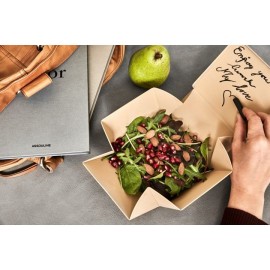 Uhmm - Δοχείο Φαγητού Με Silicone Band Νο2 Mocca/Brown