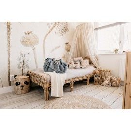 Play&Go - Στρώμα Παιχνιδιού Μαλακό Οργανικό Βαμβάκι / Τσάντα 2 Σε 1 Dusty Blue