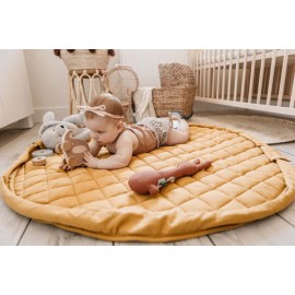 Play&Go - Στρώμα Παιχνιδιού Μαλακό Οργανικό Βαμβάκι / Τσάντα 2 Σε 1 Mustard Chai Tea