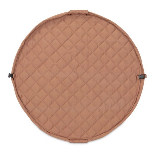 Play&Go - Στρώμα Παιχνιδιού Μαλακό Οργανικό Βαμβάκι / Τσάντα 2 Σε 1 Tawny Brown