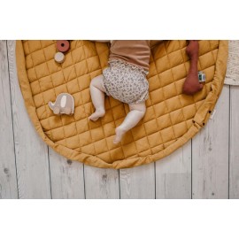 Play&Go - Στρώμα Παιχνιδιού Μαλακό Οργανικό Βαμβάκι / Τσάντα 2 Σε 1 Mustard Chai Tea