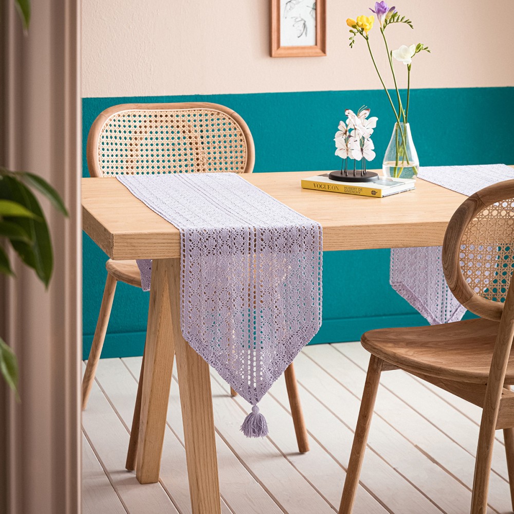  Gofis Home - Runner Chrochet 32x160cm Violet 019/19