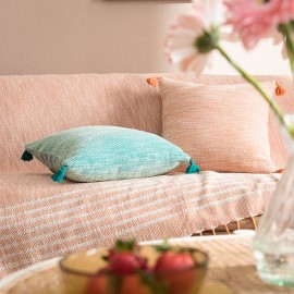 Gofis Home - Διακοσμητικό Ριχτάρι Dreadlocks 130x180cm Honey Brown 504/12