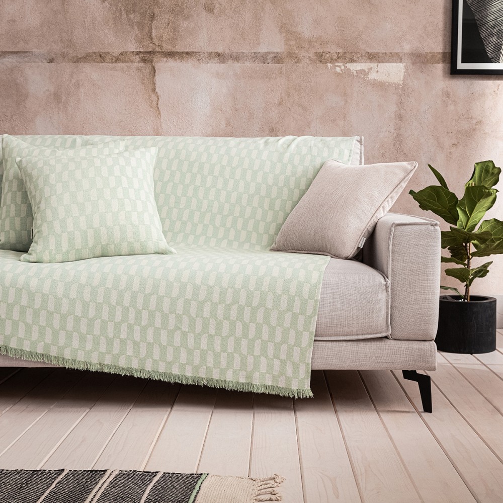 Gofis Home - Ριχτάρι Denise 180x180cm Sea Glass 518/38