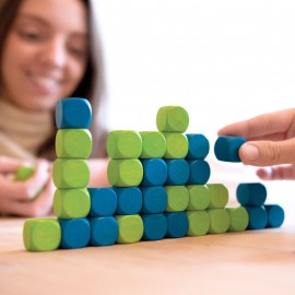 Milaniwood - Ξύλινo Επιτραπέζιο Παιχνίδι "Connecting Cubes"