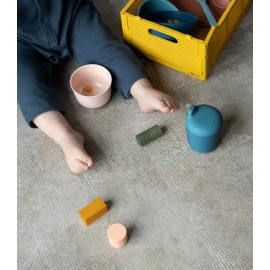 Ekobo - Βρεφικό Ποτήρι Με Καπάκι Σιλικόνης Coral 