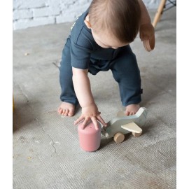 Ekobo - Βρεφικό Ποτήρι Με Καπάκι Σιλικόνης Coral 