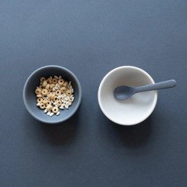 Ekobo - Σετ 2 Κουταλάκια Σιλικόνης Γκρι