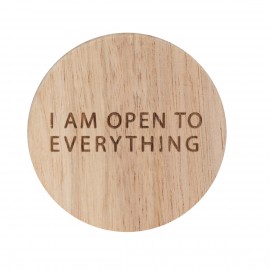 Raeder - Ξύλινο Ανοιχτήρι Για Μπουκάλια "I Am Open To Everything"
