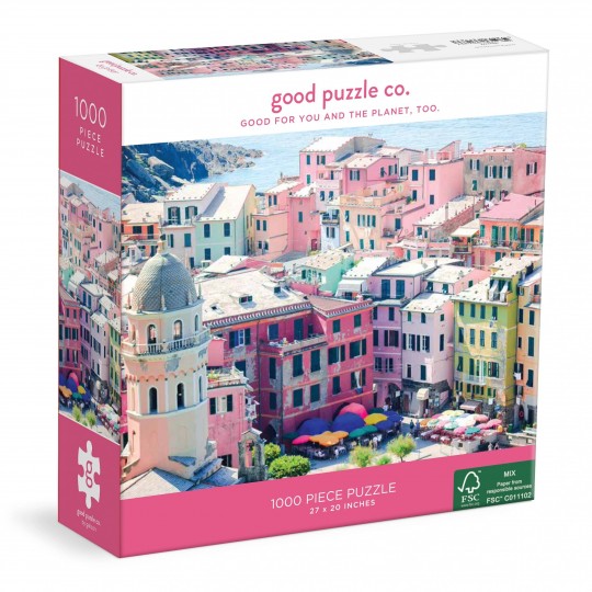Παζλ 1000 Κομματιών "Colourful Vernazza Italy" - Good Puzzle Παζλ 1000 Κομματιών "Colourful Vernazza Italy" - Good Puzzle