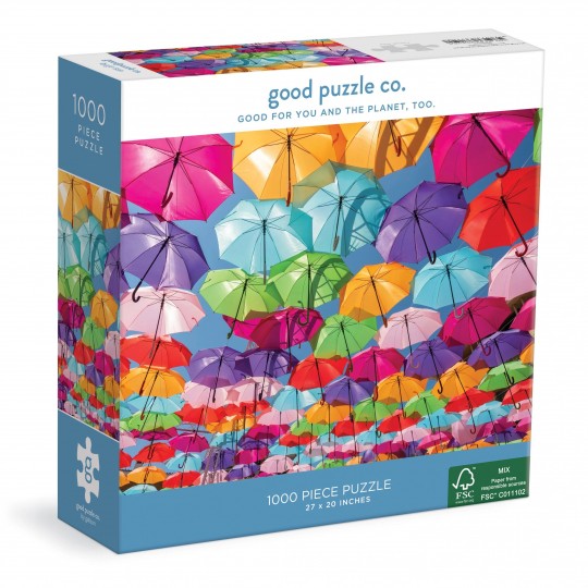 Good Puzzle - Παζλ 1000 Κομματιών "Rainbow Umbrellas" Good Puzzle - Παζλ 1000 Κομματιών "Rainbow Umbrellas"
